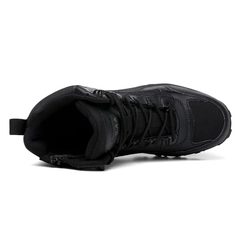 (🎁Free Socks Giveaway🧦) Men Waterproof Non-Slip Hiking Boots Orthopedic Support Anti-Smash Anti-Puncture Work Boots