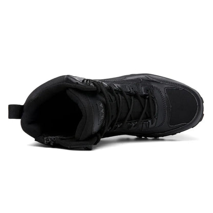 (🎁Free Socks Giveaway🧦) Men Waterproof Non-Slip Hiking Boots Orthopedic Support Anti-Smash Anti-Puncture Work Boots