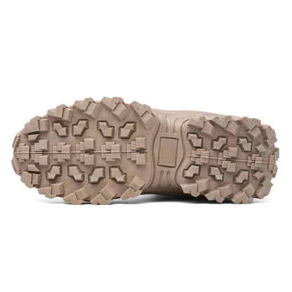 (🎁Free Socks Giveaway🧦) Men Waterproof Non-Slip Hiking Boots Orthopedic Support Anti-Smash Anti-Puncture Work Boots